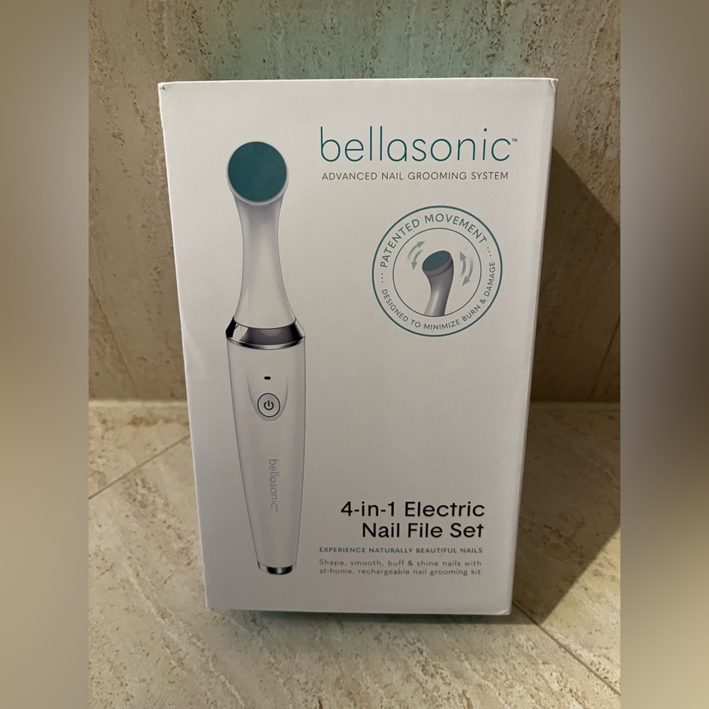 BELLASONIC 4-in-1 Rechargeable Electric Nail File Set